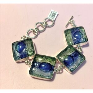 new with tags,‎ Fused Glass Bracelet